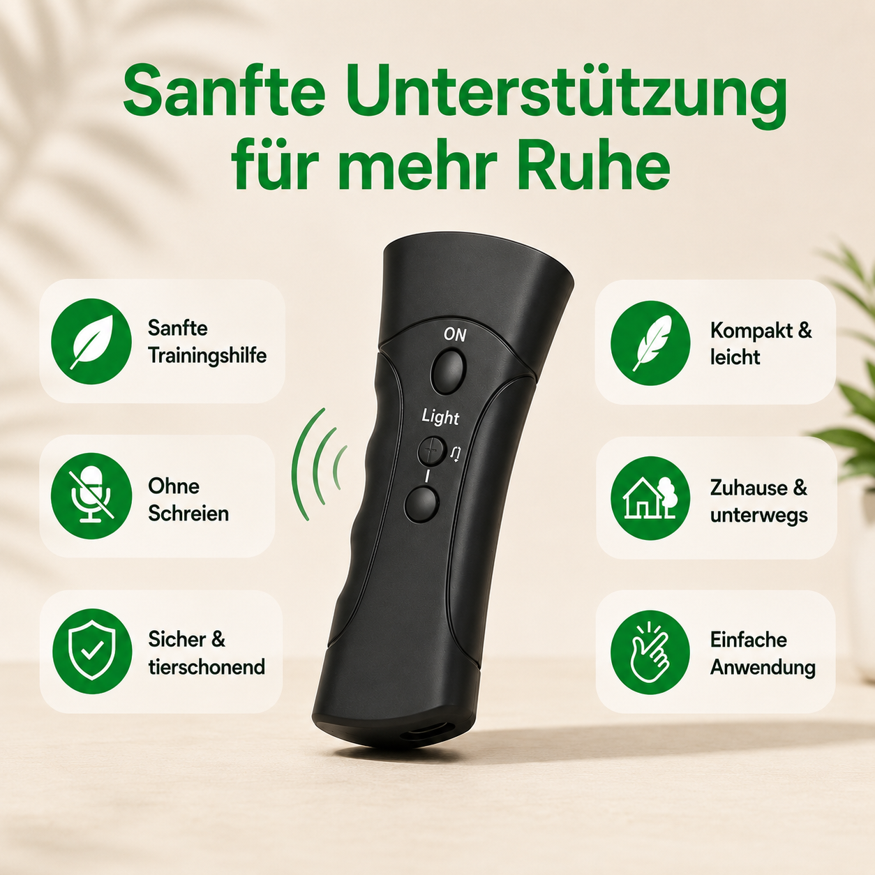 BarkEase – Sanfte Kontrolle gegen übermäßiges Bellen