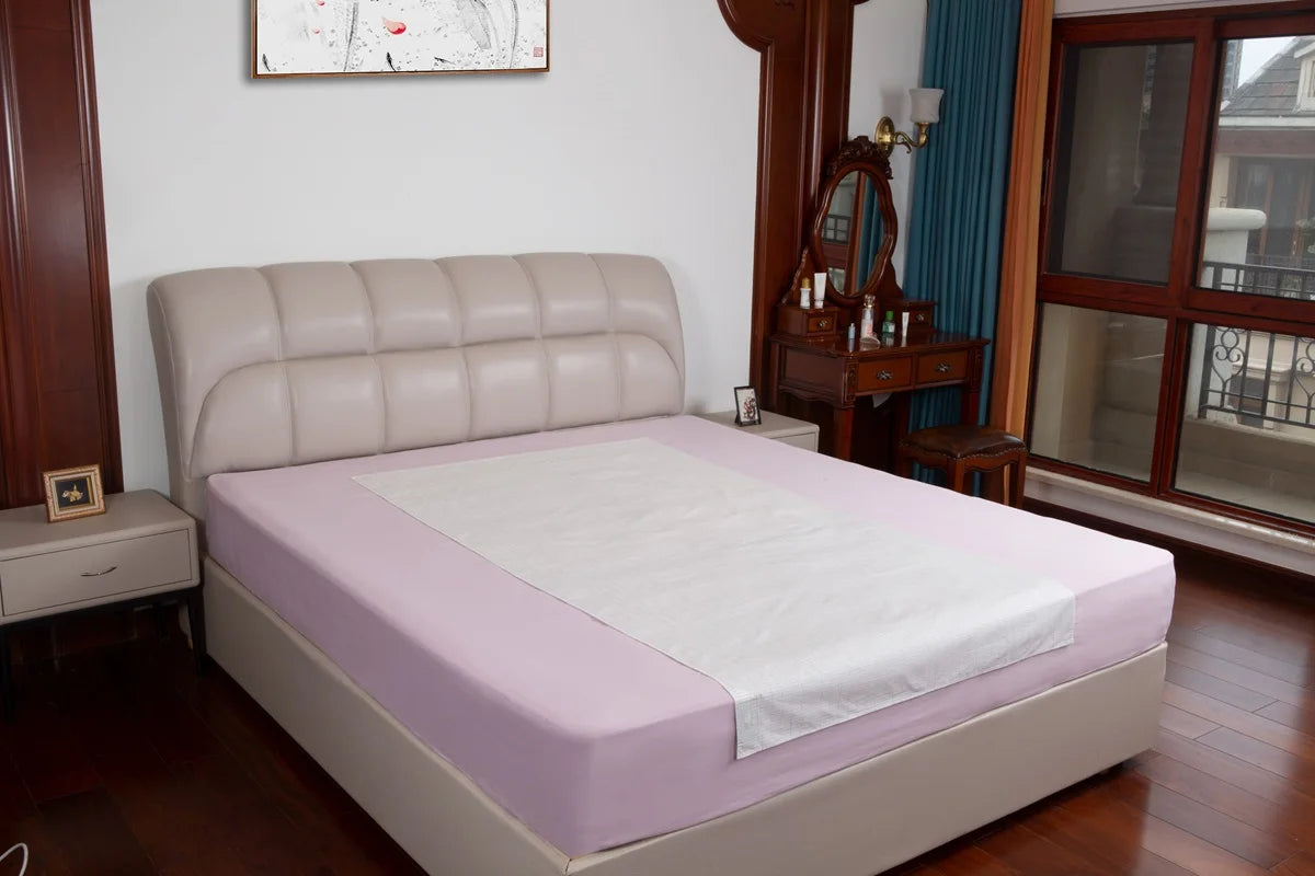MAXSHARER Conductive Half Grounding bed sheet Organic Cotton Silver fiber Earthing grounding half flat sheet  for Natural health