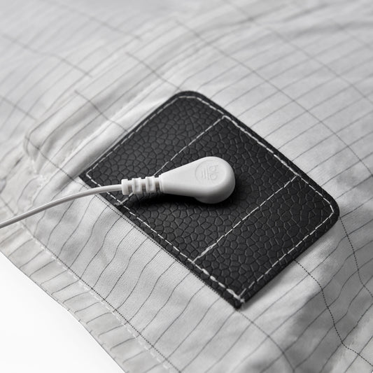 MAXSHARER Conductive Half Grounding bed sheet Organic Cotton Silver fiber Earthing grounding half flat sheet  for Natural health
