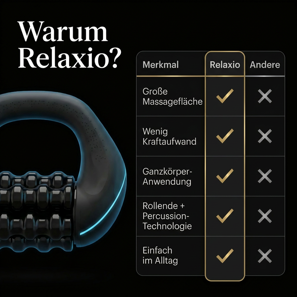 Relaxio – Kraftvolle Massage für schnelle Erholung nach langen Tagen